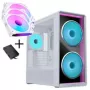 Lian Li LANCOOL 217 INF PC skriňa - balenie + 3x UNI FAN SL-INF 120 Reverse Blade ventilátory - biela