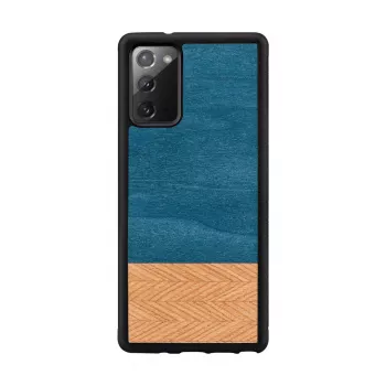 Puzdro na smartfón man and wood Galaxy Note 20 Denim čierna – ochranné puzdro v denimovom štýle