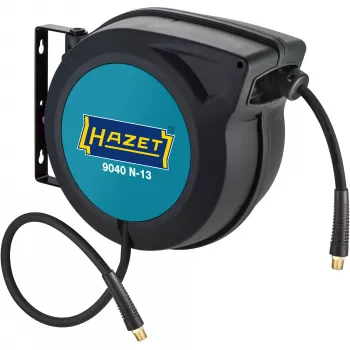 HAZET 9040N-13 - nástenný navijak hadice - automatický - funkčný - čierna - modrá - plast - polymér - nástenný
