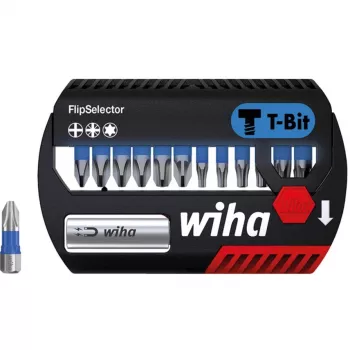 WIHA 41824 - sada bitov FlipSelector, 13-dielna zmiešaná, 25 mm, T-bit (41824)