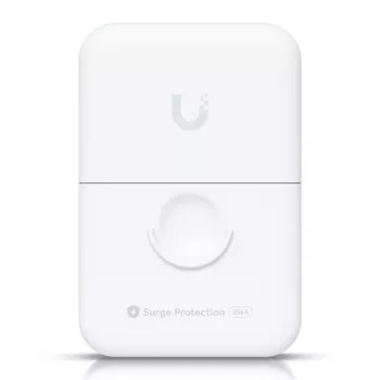 Ethernetová prepäťová ochrana UBIQUITI UACC-ETH-SP-Pro — 10 Gbit/s, 600 V, polykarbonát, biela