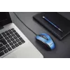 USB káblová myš, 4 tlačidlá, optická, symetrická, modrá