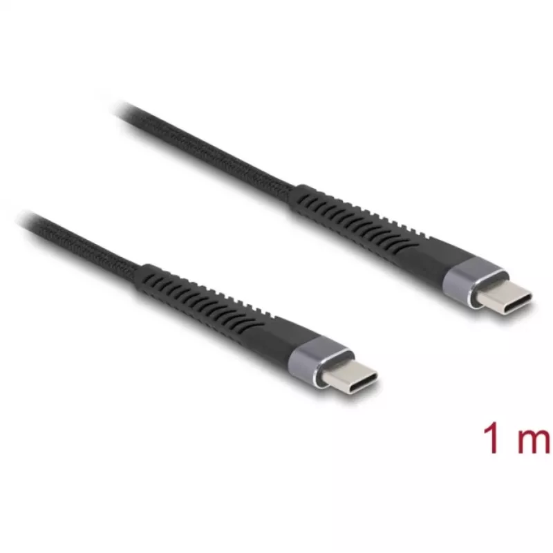 USB kábel DeLOCK 81124 USB 2.0 1m USB C čierny