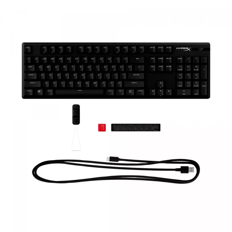 HyperX Alloy Origins PBT HX Red - mechanická herná klávesnica