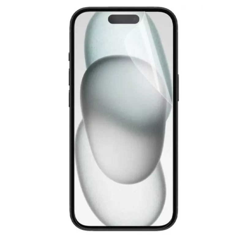Číra ochranná fólia displeja Mobilis 036310 pre iPhone 15 Pro – odolná proti poškriabaniu, odolná proti nárazu