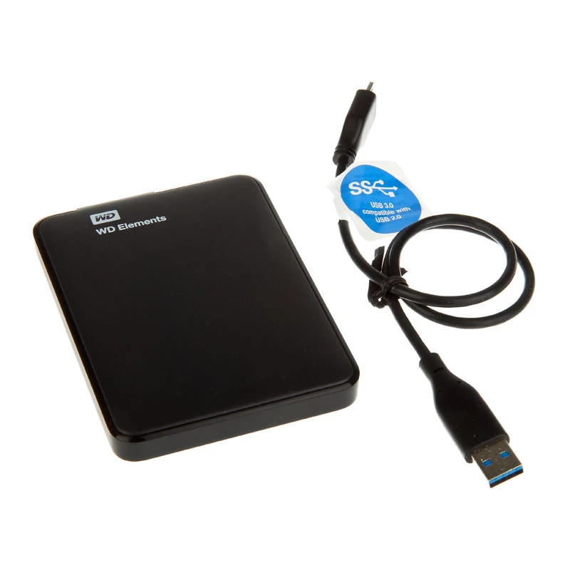 WD Elements Portable WDBUZG0010BBK - pevný disk - 1 TB - externý (prenosný) - USB 3.0 (WDBUZG0010BBK)