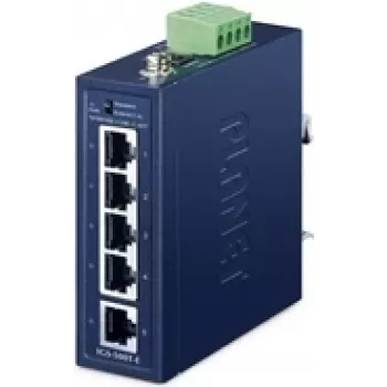 Unmanaged 5-portový Gigabit Ethernet switch PLANET IGS-500T-E (10/100/1000), modrý