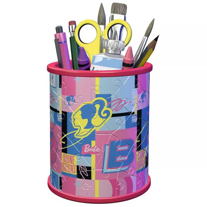 3D puzzle organizér Ravensburger Utensilo Barbie — model 11585, tematický 3D dekoračný úložný prvok
