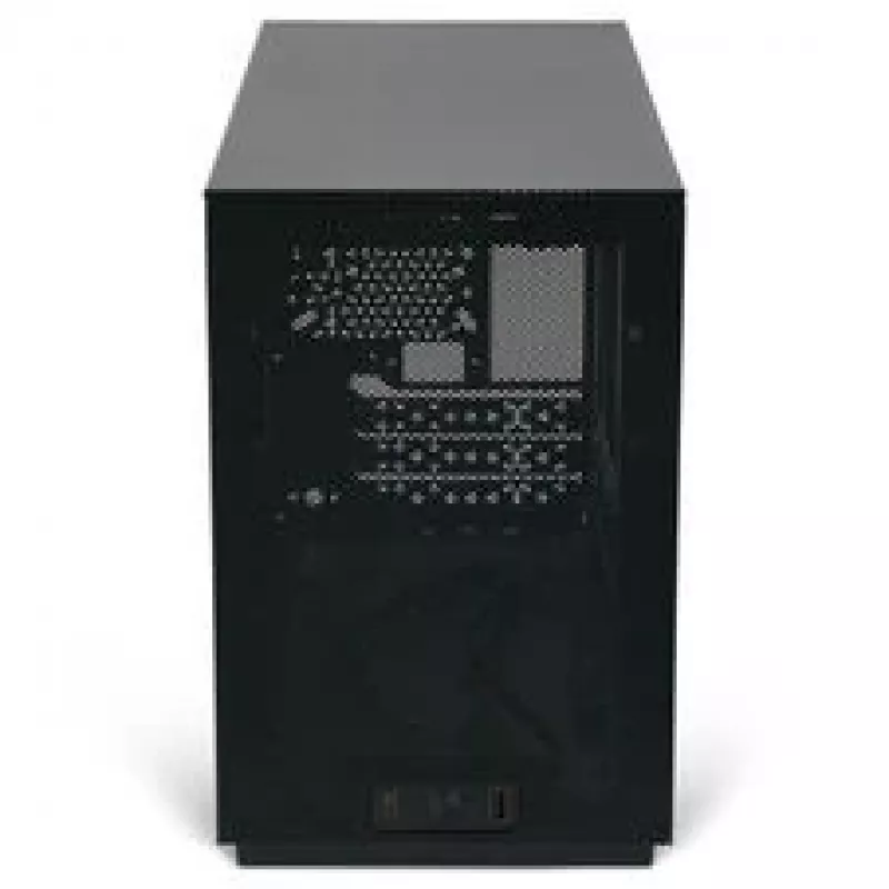 Mini ITX/ATX PC skriňa ssupd Meshroom D (CS-MRD-BK-1) — kompaktná čierna skriňa s Mesh panelmi