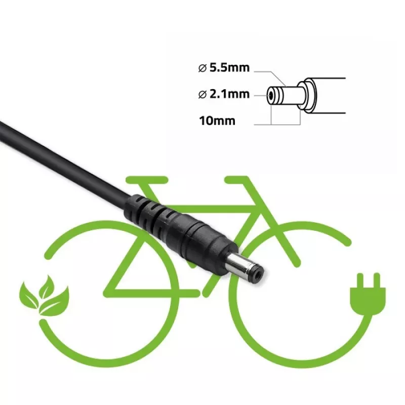 Nabíjačka na e-bike QOLTEC 50332 — výstup 36V/42V, 2A, konektor 5,5×2,1 mm