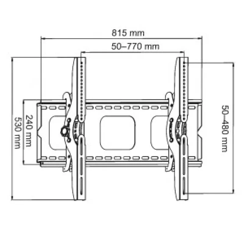 Držiak ART AR-08 (60-100; max. 100kg) čierny