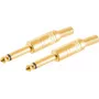 Konektor kábla ShiverPeaks BS50600-G2 6,3 mm zlatý konektor samec 2 ks