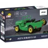 Cobi stavebnica Jeep Willys CJ-2A zelený model 24517 – sada kociek