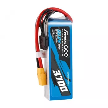 Batéria Gens ace GEA376S60X9GT 22,2 V LiPo vstavaná pre RC modely, 0,536 kg, čierna/modrá/sivá/biela