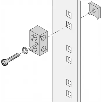 Schroff uzemňovací blok 100MM (20118030)