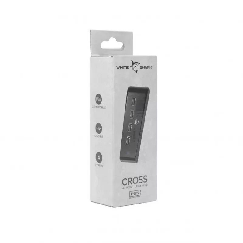 White Shark PS5 4-portový USB HUB PS5-0576 Cross