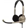 Koss CS100 drôtové slúchadlá on-ear s mikrofónom, čierna/zlatá