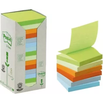 3M Post-it poznámkový papier štvorcový modrý, zelený, ružový, fialový 100 listov samolepiaci