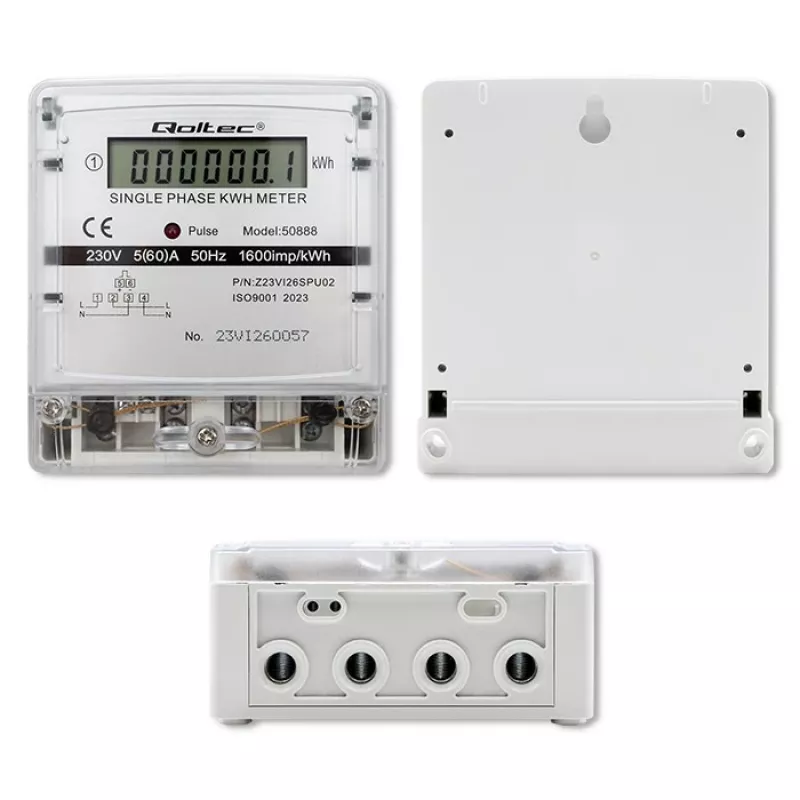 Jednofázový elektronický merač spotreby energie 230V LDC