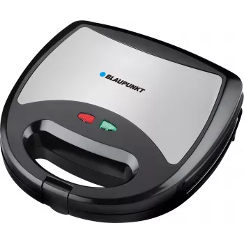 Blaupunkt SMS611 sendvičovač s nepriľnavou úpravou, funkcia grilu, funkcia toastu, puzdro s chladnou rukoväťou čierny, strieborný (SMS611)
