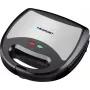 Blaupunkt SMS611 sendvičovač s nepriľnavou úpravou, funkcia grilu, funkcia toastu, puzdro s chladnou rukoväťou čierny, strieborný (SMS611)