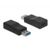 Káblový adaptér DeLOCK 65696 USB 3.1 Gen 2 Type-A na Type-C čierny