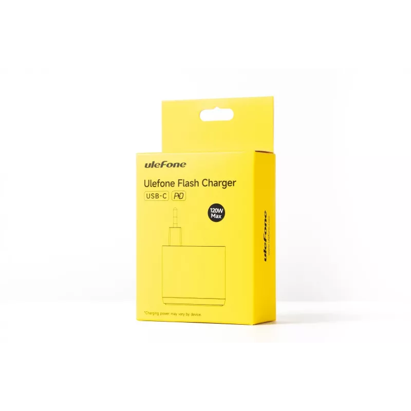Nabíjačka UleFone UF-CHAR-120WR 120W 20V 6A biela – USB napájací zdroj pre prenosné zariadenia