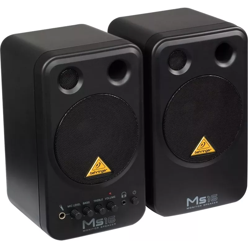 Behringer MS16 reproduktory 2-pásmové čierna káblové 16 W
