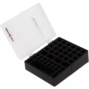Ansmann box na batérie 48 pre 24x AA, 16x AAA a 4x 9V, čierna/transparentná