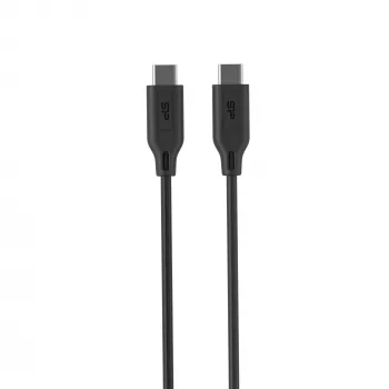 USB kábel Silicon Power LK15CC 1 m USB-C čierny 0,48 Gbit/s