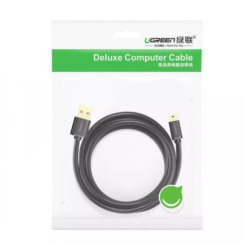 Ugreen USB kábel - Mini-USB 480 Mbit/s 3 m US132 (čierny)
