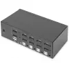 DIGITUS KVM Switch, 4 porty, Dual Display, 4K, DisplayPort®