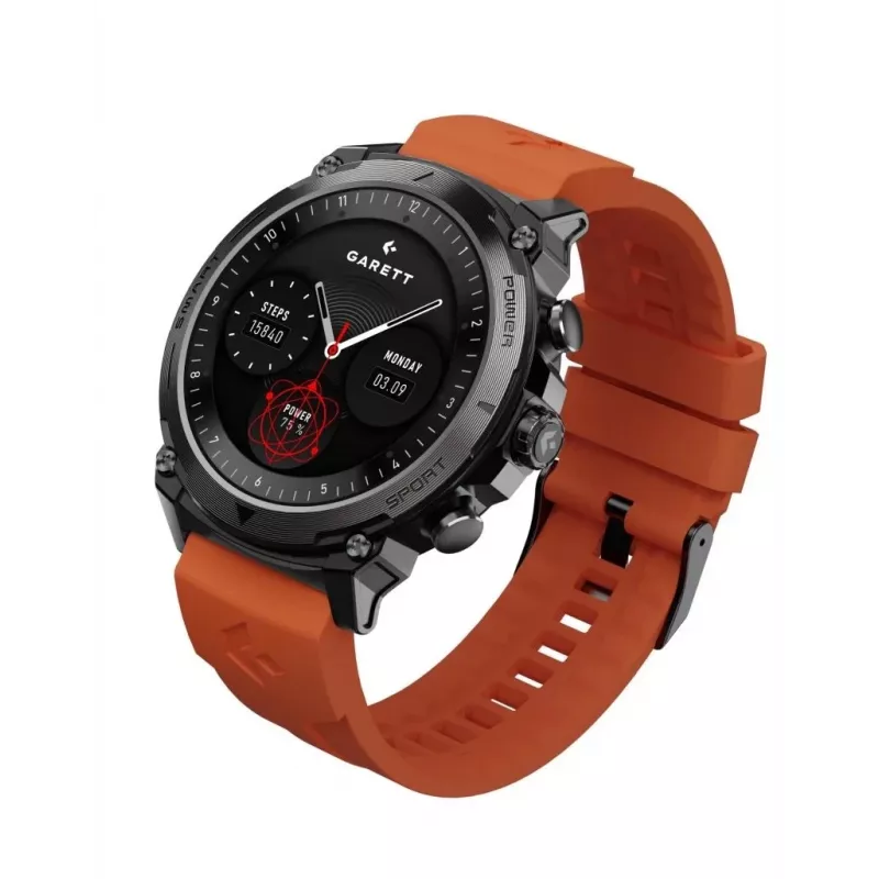 Smartwatch Garett Atom čierna Steel