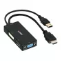 Lindy HDMI na DisplayPort, DVI a VGA konvertor, 0,15 m, 2160p, čierny, DP STDP2600, DVI-D PS8222, VGA AG6200, 8 bit, 0 - 65 °C