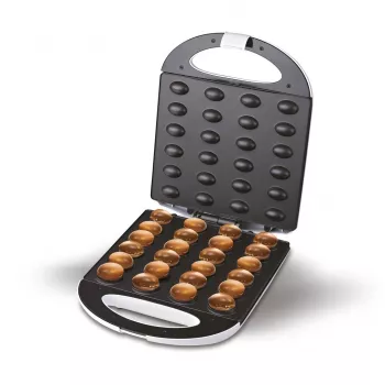 Waflovač Adler AD 3039 — 24 wafle, 1600 W, biela, nepriľnavý povrch, rukoväte zostávajúce chladné