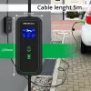 Qoltec mobilná nabíjačka pre elektromobily nastaviteľná 2v1 Type2 | 7kW | 230V | CEE 3 PIN | Wi-Fi | LCD | prenosná | wallbox | 5m