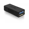 DELOCK USB 3.0-A adaptér USB-A na USB-A čierny, USB 3.0 prenos dát