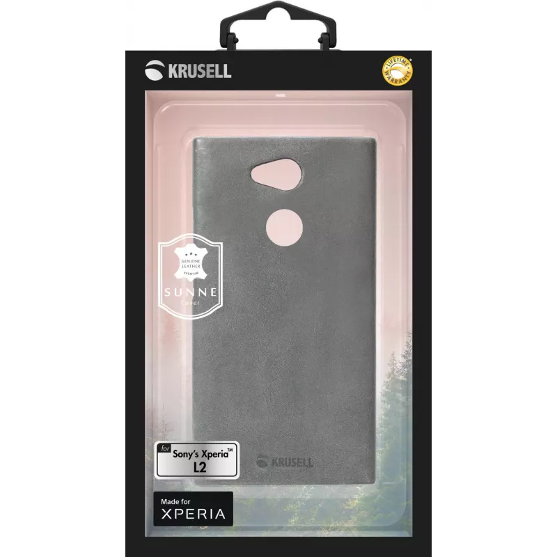 Puzdro Krusell Sunne Sony XPERIA L2 14 cm (5,5 inch) sivé