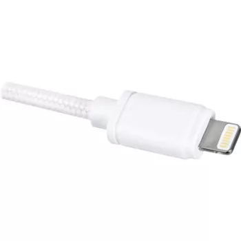 USB 2.0 adaptérový kábel, USB-A konektor samec > Lightning konektor samec (biela, 2,0 metra)