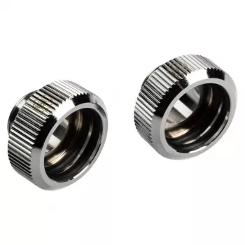 Adaptér G1/4 palca vonkajší závit na 16 mm hardtube BitsPower Touchaqua TA-FH16-GS, balenie 2 ks, strieborný