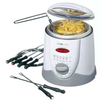 Clatronic FFR 2916 Single 1 L samostatný 900 W fritéza sivá, biela