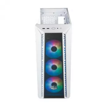 Cooler Master MasterBox 520 - Midi-Tower - PC - biela - ATX - EATX - micro ATX - Mini-ITX - SSI CEB - akrylonitril-butadién-styrén (ABS) - oceľ - tvrdené sklo - Multi
