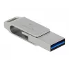 USB kľúč DeLOCK 64 GB USB-C Type-A otočný kovové puzdro