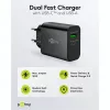 Goobay USB-C PD GaN Dual-Schnell nabíjačka 30 W čierna (75335)