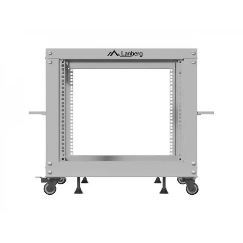 Rack 19 9U 600x600-1100 nastaviteľný sivý