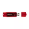 USB flash disk Intenso 128 GB USB Type-A 2.0 červený transparentný