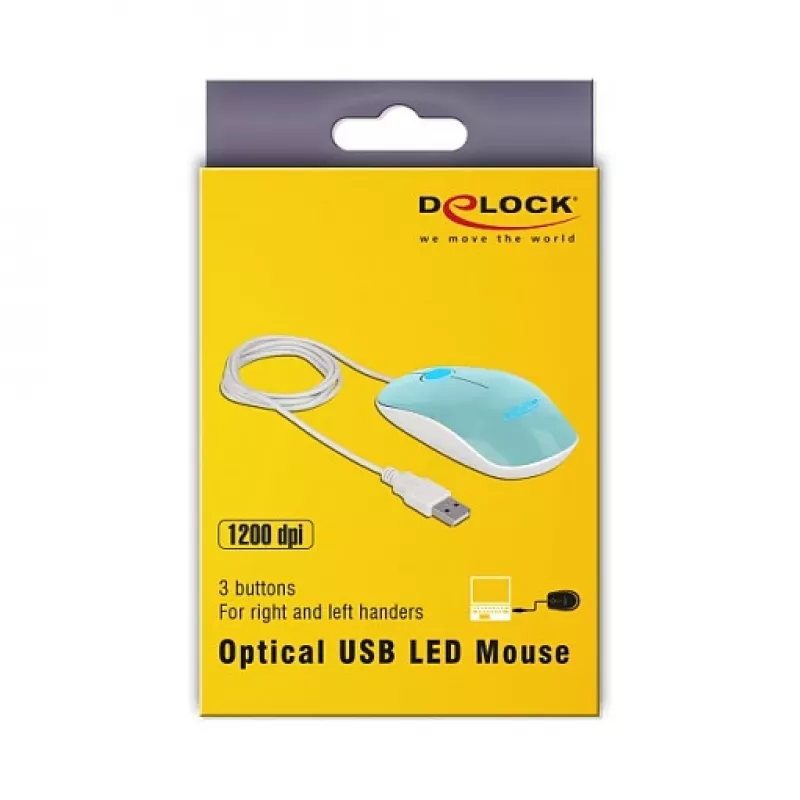 Myš DeLOCK 12538 USB Type-A optická obojručná