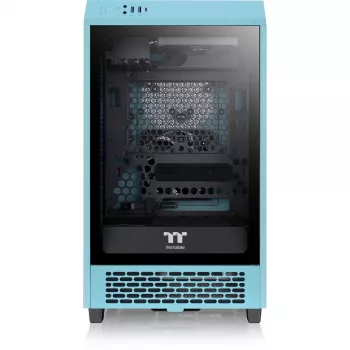 Thermaltake The Tower 200 tyrkysový Tempered Glas