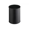 Odpadkový kôš okrúhly polyester oceľ čierny robustný 330101