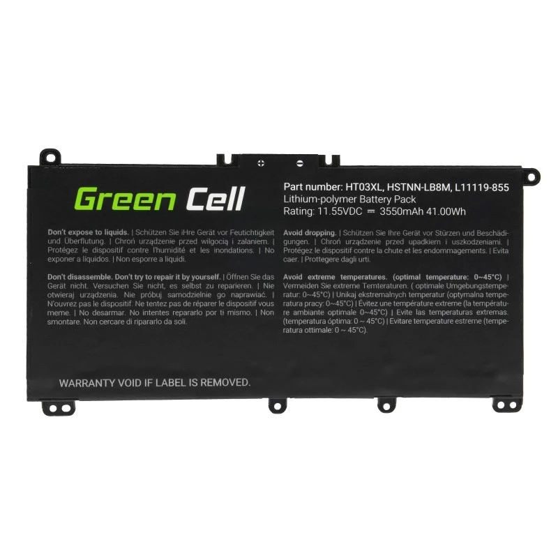 Green Cell GC-HP163 batéria do notebooku HT03XL 11,4 V 3400 mAh HP Mobilita